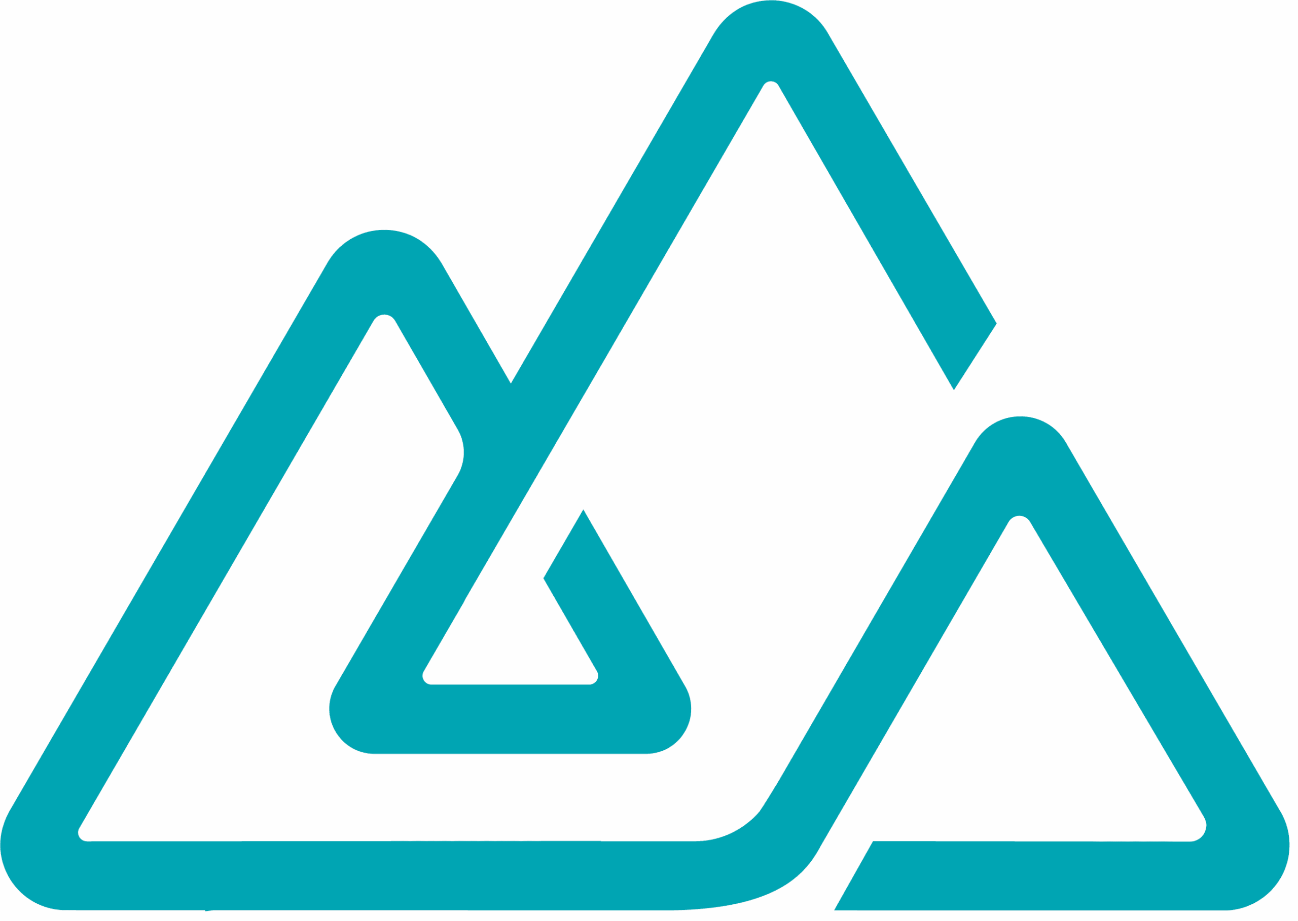 teal mountains